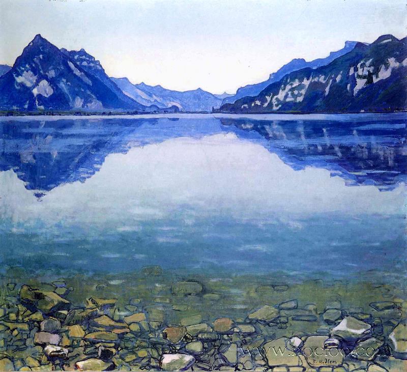 Ferdinand Hodler Lake Thun Landscape